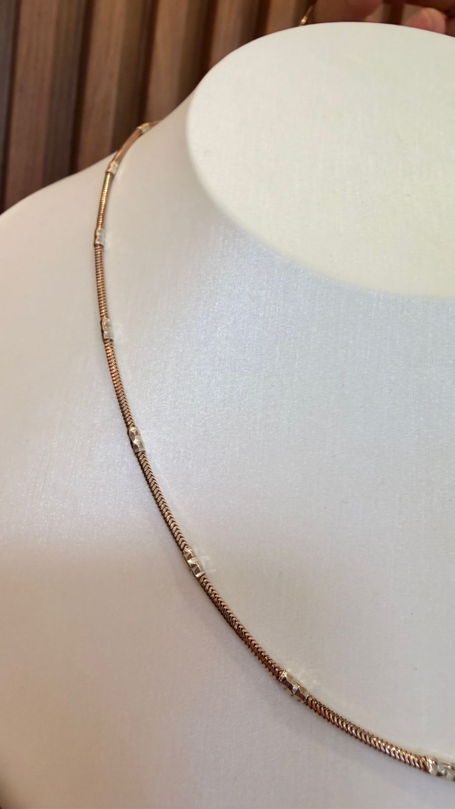 DUMMY - CADENA ORO ROSA COLA SERPIENTE 6GR